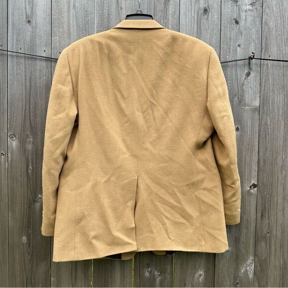 Lauren Ralph Lauren Blazer Men’s Size 42-R Beige 100% Camel Formal Wedding Work - Picture 7 of 11